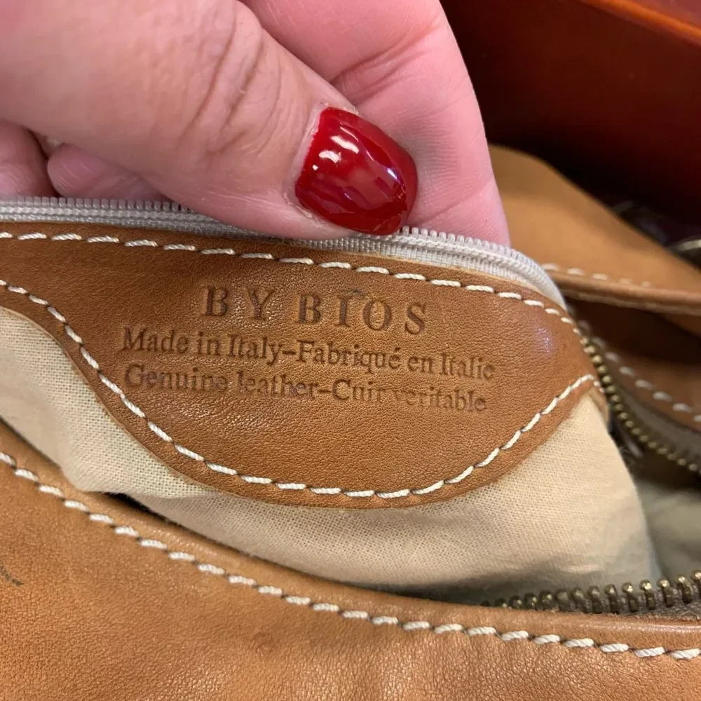 By Bios Vintage Leather Satchel Hand Bag